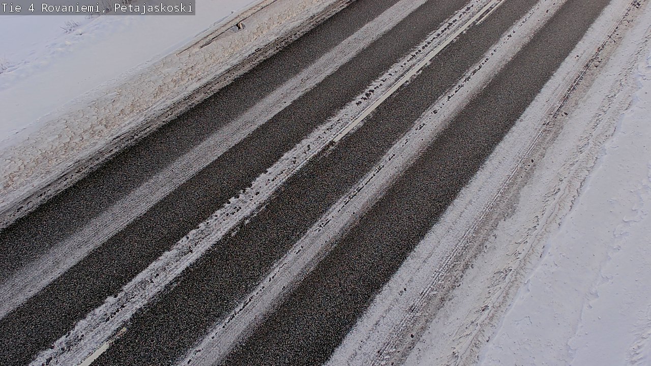 Weather Camera Image Road 4 Rovaniemi, Petäjäskoski, Rovaniemi, Lappi