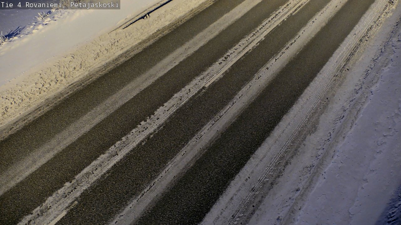 Weather Camera Image Road 4 Rovaniemi, Petäjäskoski, Rovaniemi, Lappi