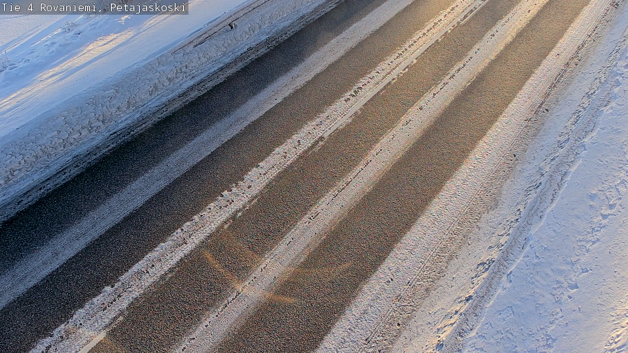 Weather Camera Image Road 4 Rovaniemi, Petäjäskoski, Rovaniemi, Lappi