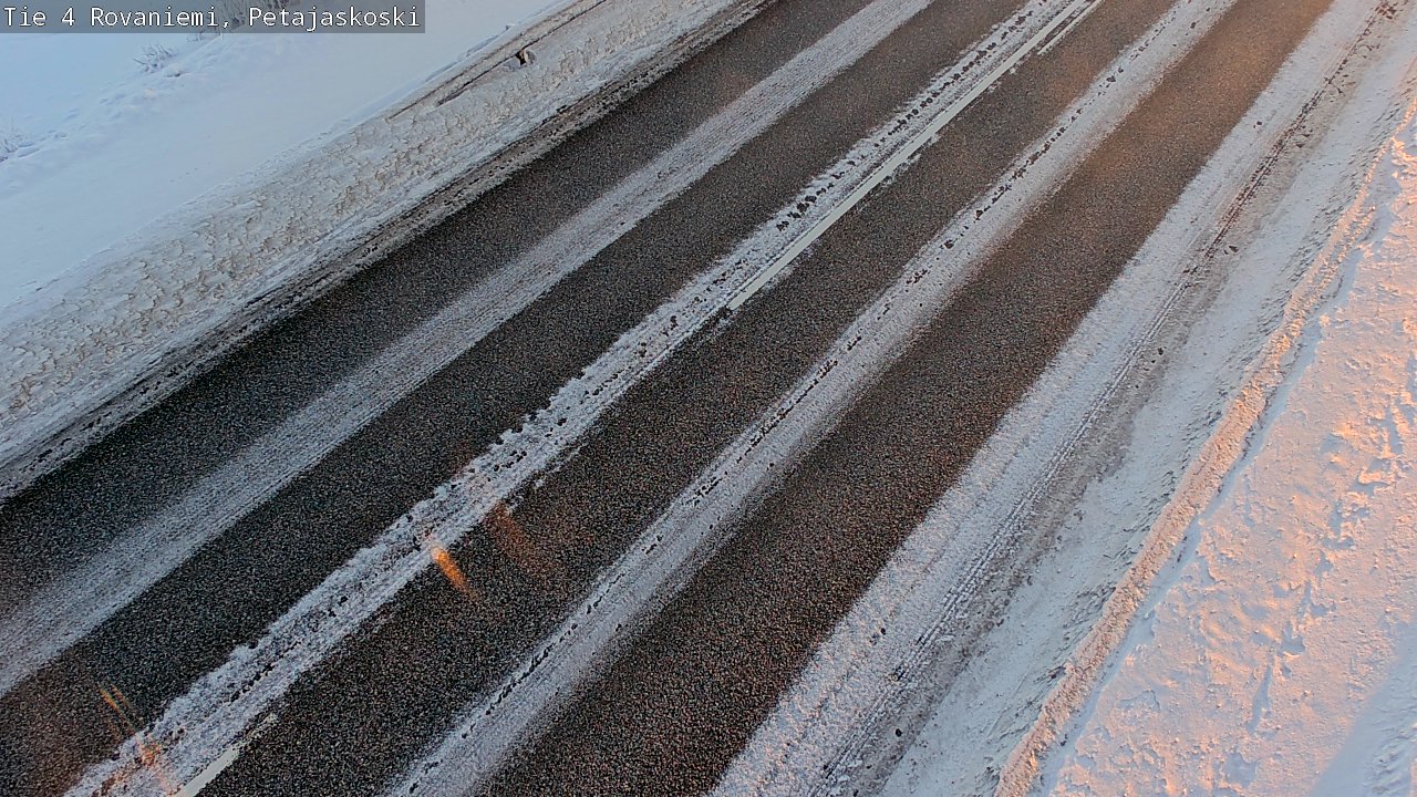 Weather Camera Image Road 4 Rovaniemi, Petäjäskoski, Rovaniemi, Lappi