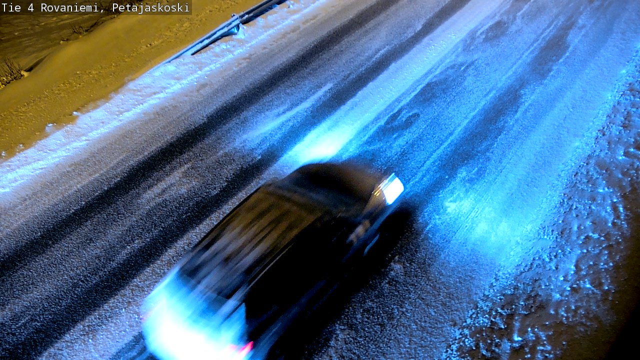 Weather Camera Image Väg 4 Rovaniemi, Petäjäskoski, Rovaniemi, Lappi