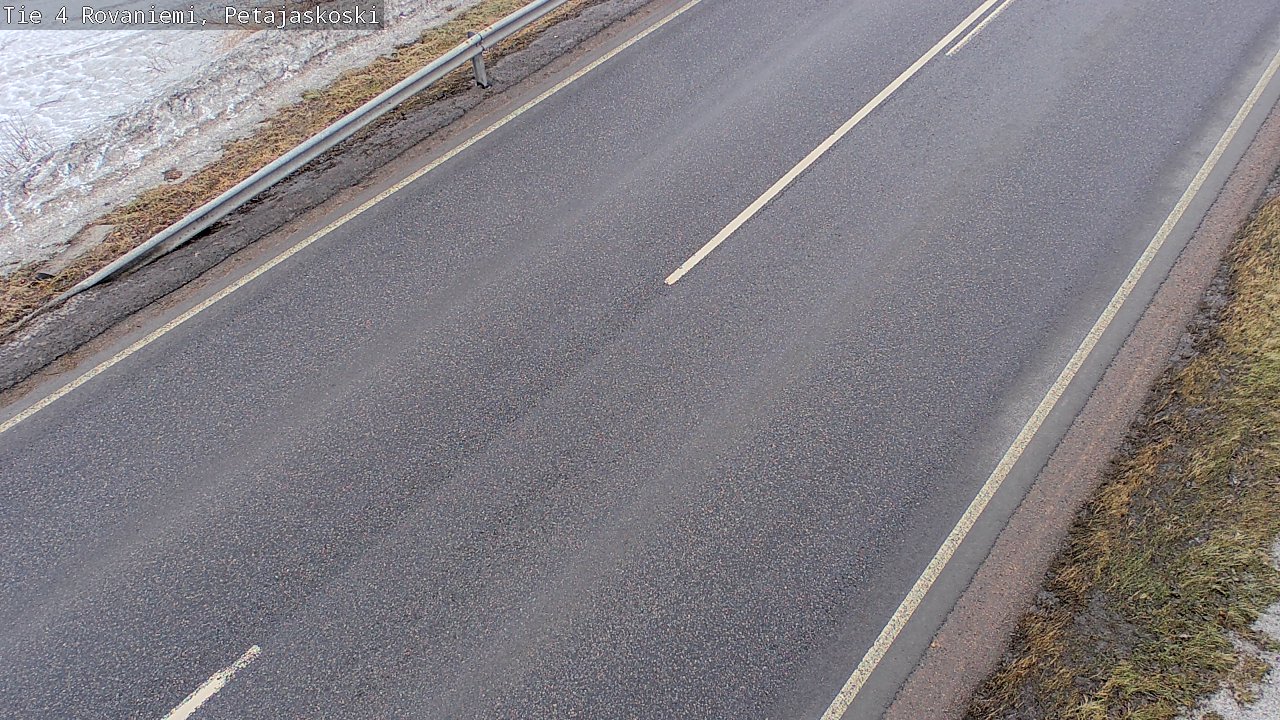 Weather Camera Image Väg 4 Rovaniemi, Petäjäskoski, Rovaniemi, Lappi
