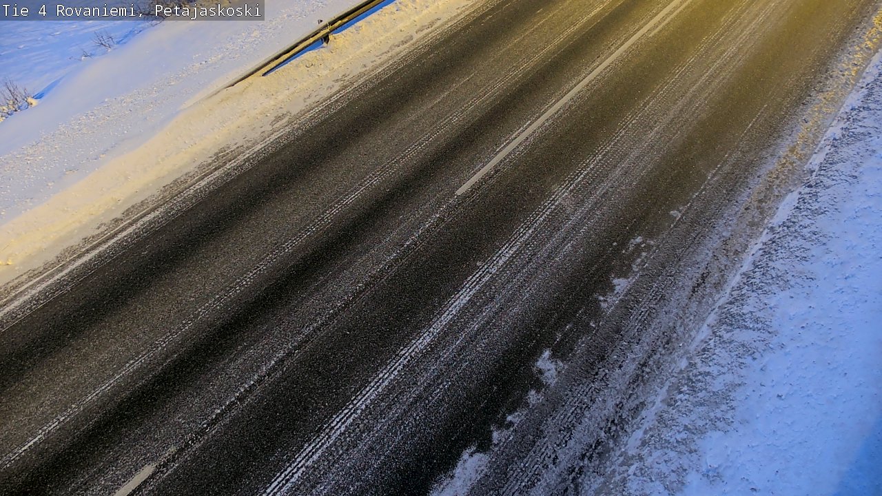 Weather Camera Image Väg 4 Rovaniemi, Petäjäskoski, Rovaniemi, Lappi