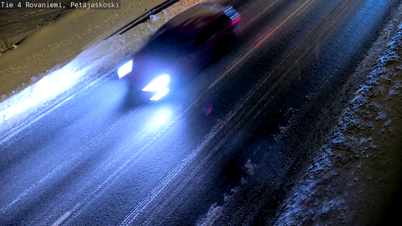 Weather Camera Image Väg 4 Rovaniemi, Petäjäskoski, Rovaniemi, Lappi