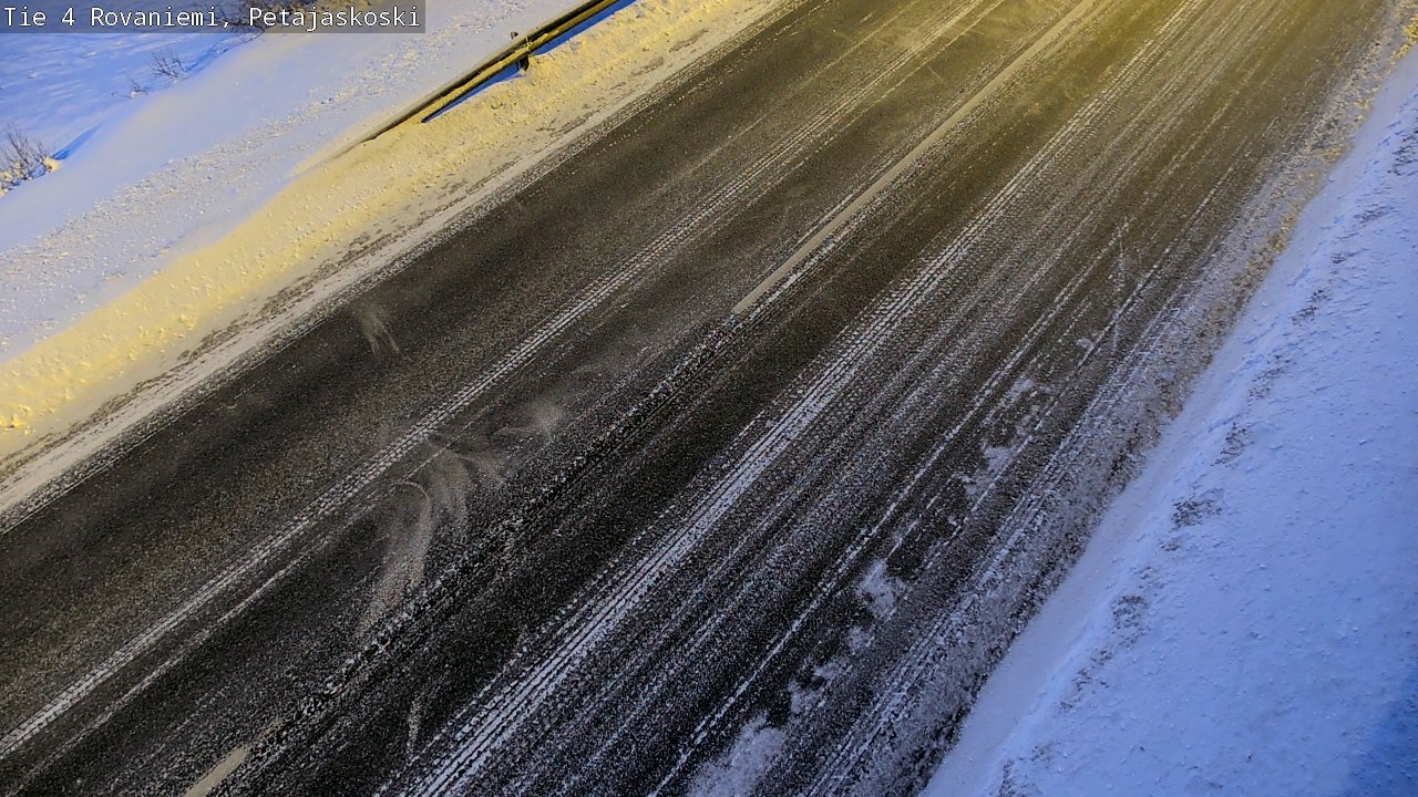 Weather Camera Image Väg 4 Rovaniemi, Petäjäskoski, Rovaniemi, Lappi