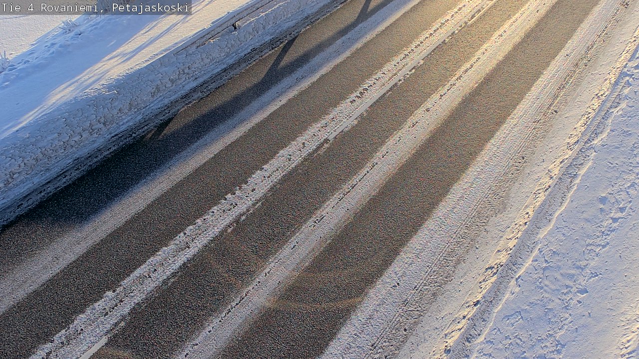 Weather Camera Image Road 4 Rovaniemi, Petäjäskoski, Rovaniemi, Lappi