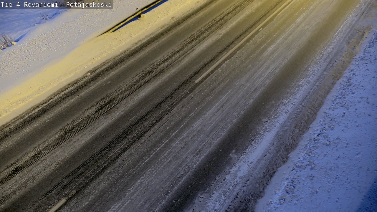 Weather Camera Image Road 4 Rovaniemi, Petäjäskoski, Rovaniemi, Lappi