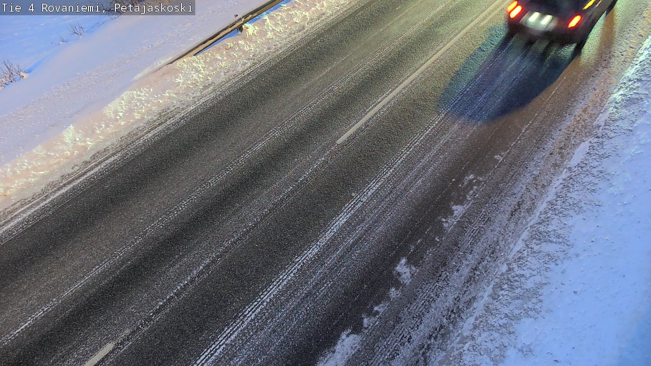 Weather Camera Image Väg 4 Rovaniemi, Petäjäskoski, Rovaniemi, Lappi