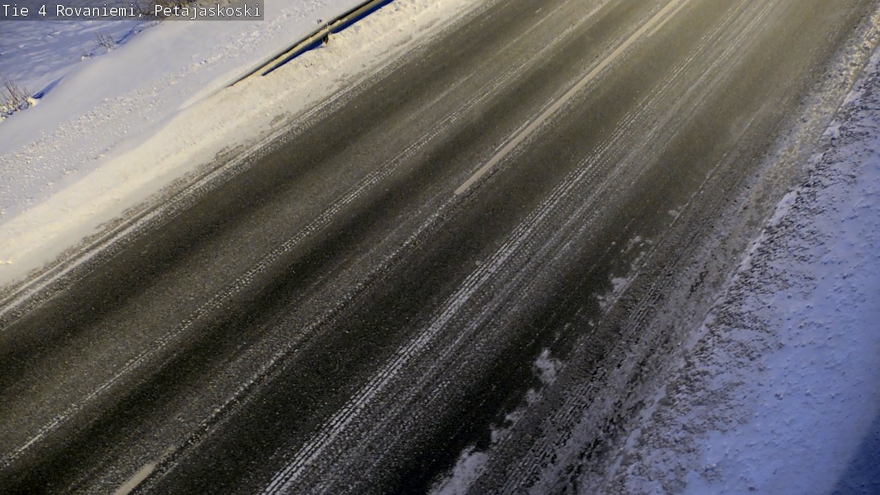 Weather Camera Image Väg 4 Rovaniemi, Petäjäskoski, Rovaniemi, Lappi