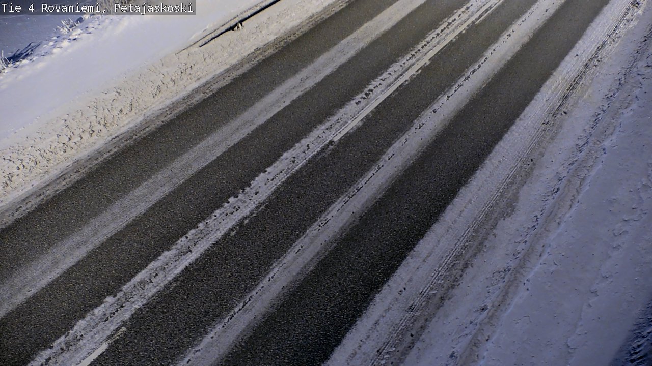 Weather Camera Image Road 4 Rovaniemi, Petäjäskoski, Rovaniemi, Lappi