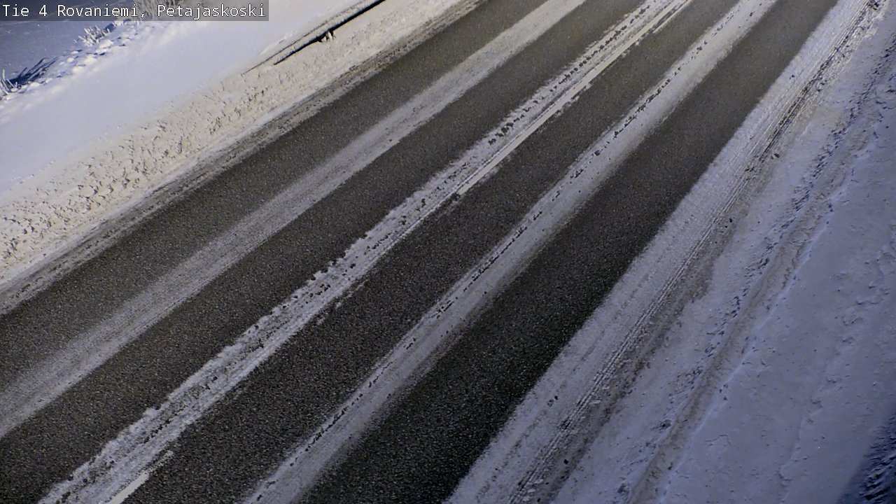 Weather Camera Image Road 4 Rovaniemi, Petäjäskoski, Rovaniemi, Lappi
