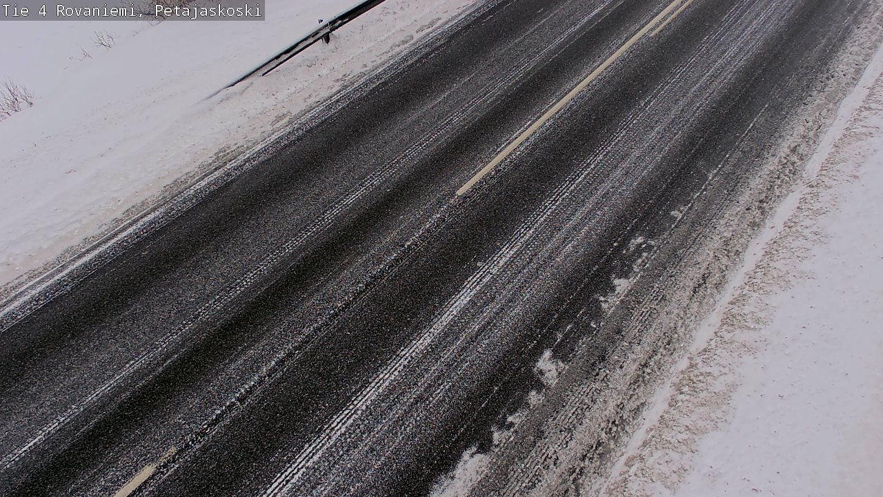 Weather Camera Image Väg 4 Rovaniemi, Petäjäskoski, Rovaniemi, Lappi
