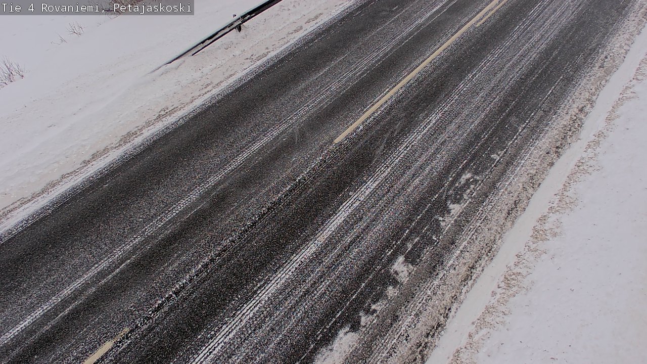 Weather Camera Image Väg 4 Rovaniemi, Petäjäskoski, Rovaniemi, Lappi