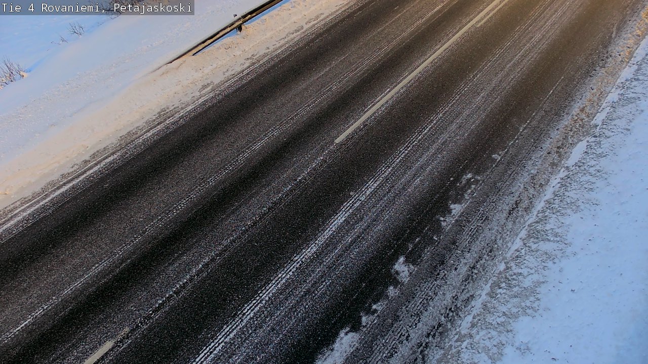 Weather Camera Image Väg 4 Rovaniemi, Petäjäskoski, Rovaniemi, Lappi