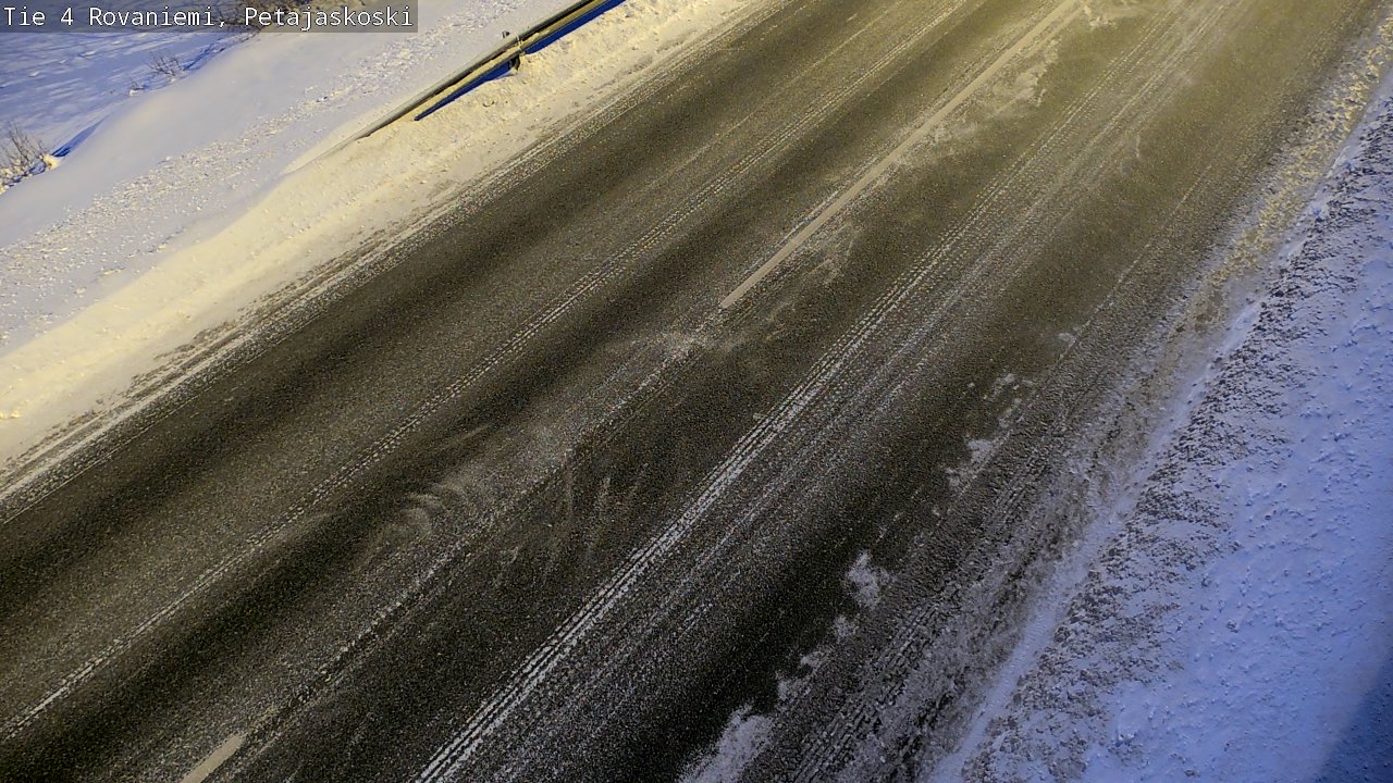 Weather Camera Image Väg 4 Rovaniemi, Petäjäskoski, Rovaniemi, Lappi