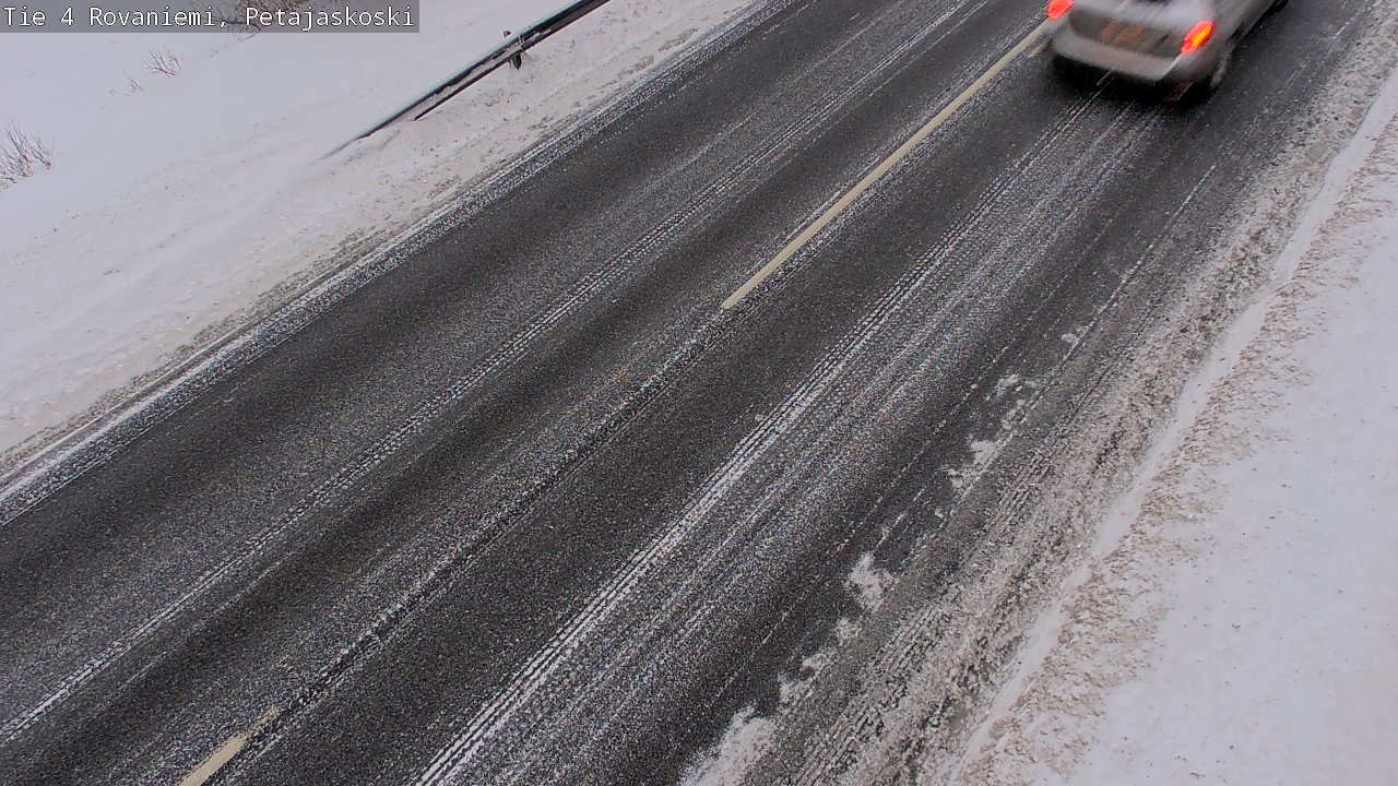 Weather Camera Image Väg 4 Rovaniemi, Petäjäskoski, Rovaniemi, Lappi