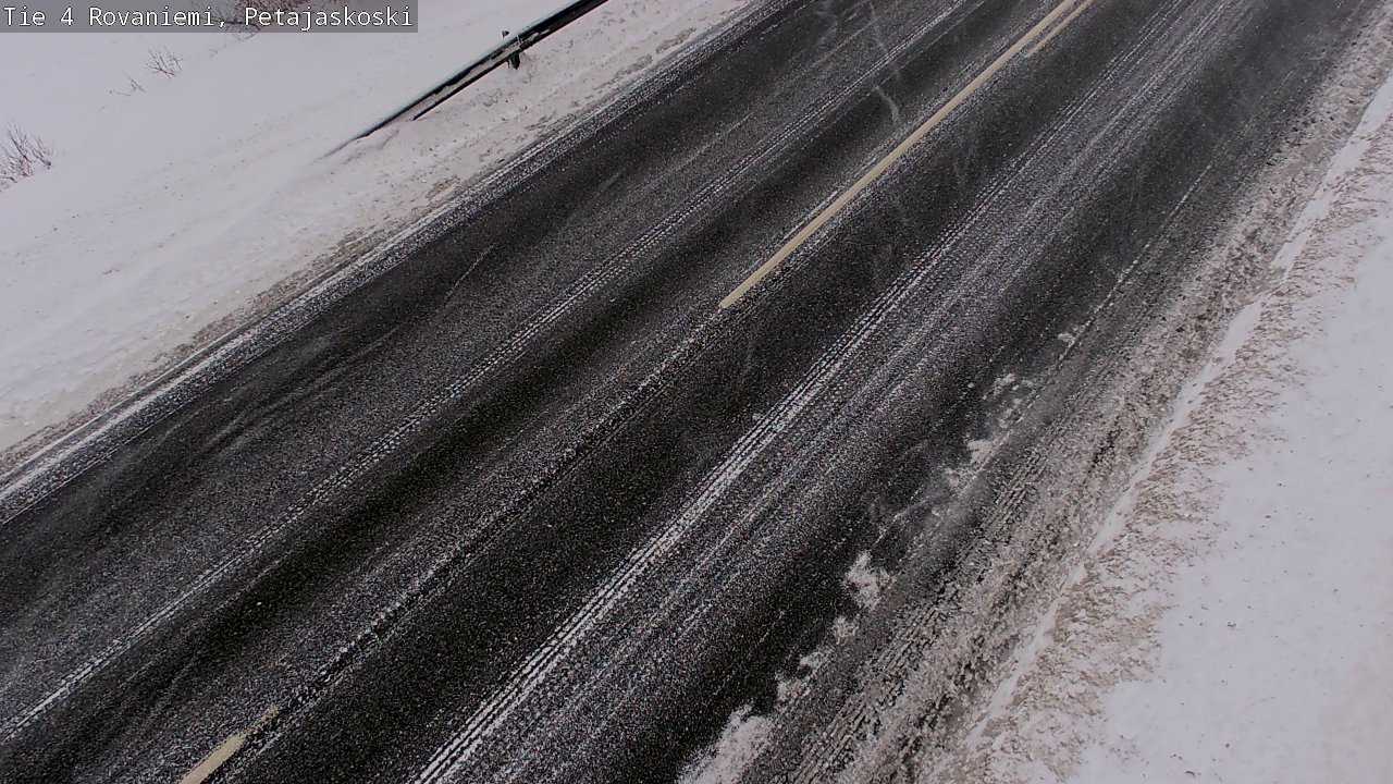 Weather Camera Image Väg 4 Rovaniemi, Petäjäskoski, Rovaniemi, Lappi