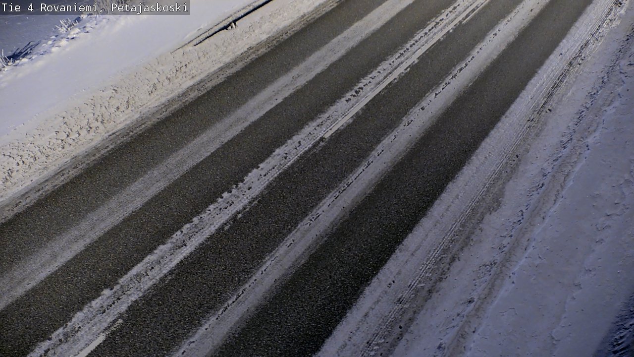 Weather Camera Image Road 4 Rovaniemi, Petäjäskoski, Rovaniemi, Lappi