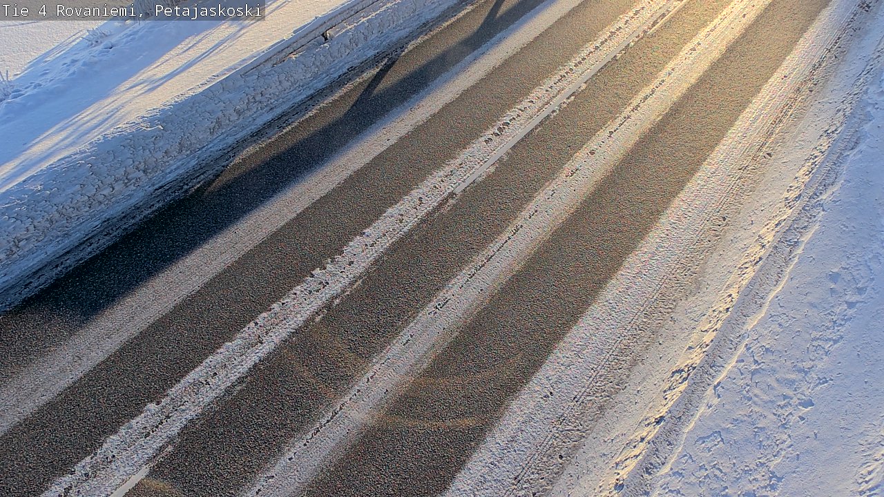 Weather Camera Image Road 4 Rovaniemi, Petäjäskoski, Rovaniemi, Lappi