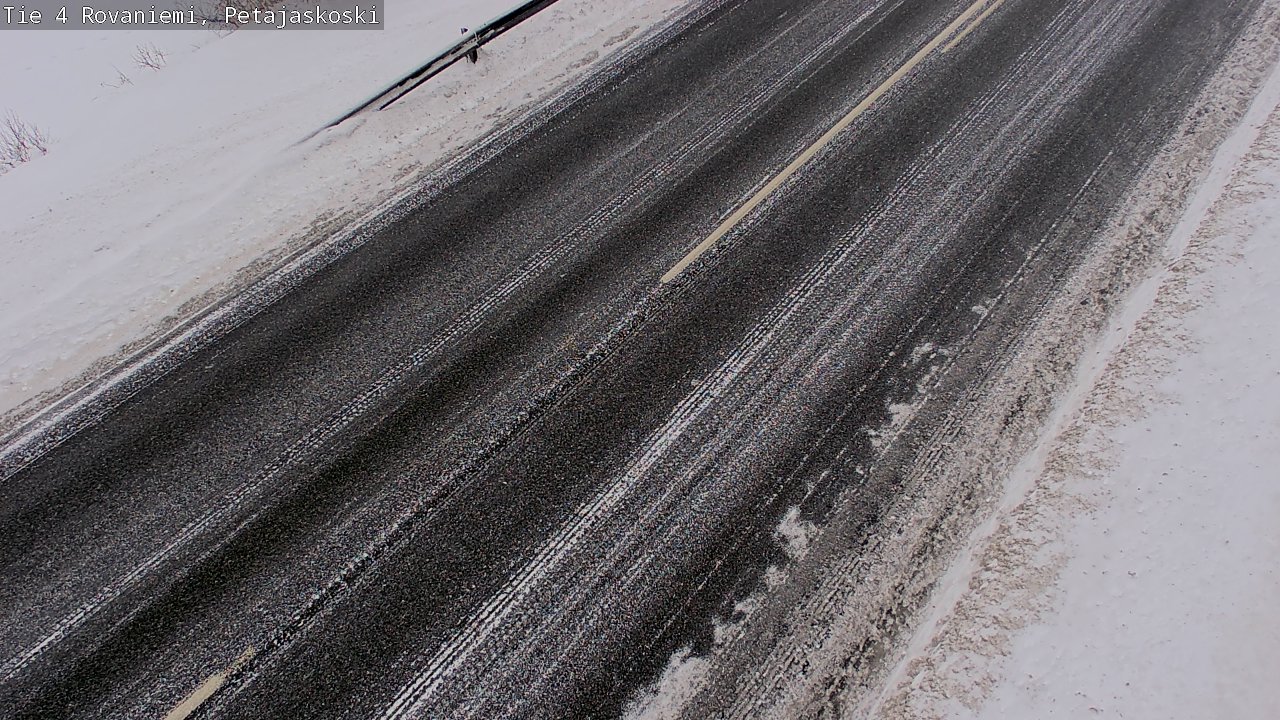 Weather Camera Image Väg 4 Rovaniemi, Petäjäskoski, Rovaniemi, Lappi