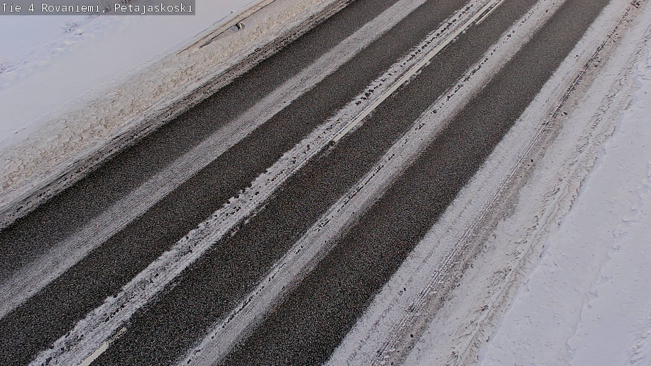 Weather Camera Image Road 4 Rovaniemi, Petäjäskoski, Rovaniemi, Lappi