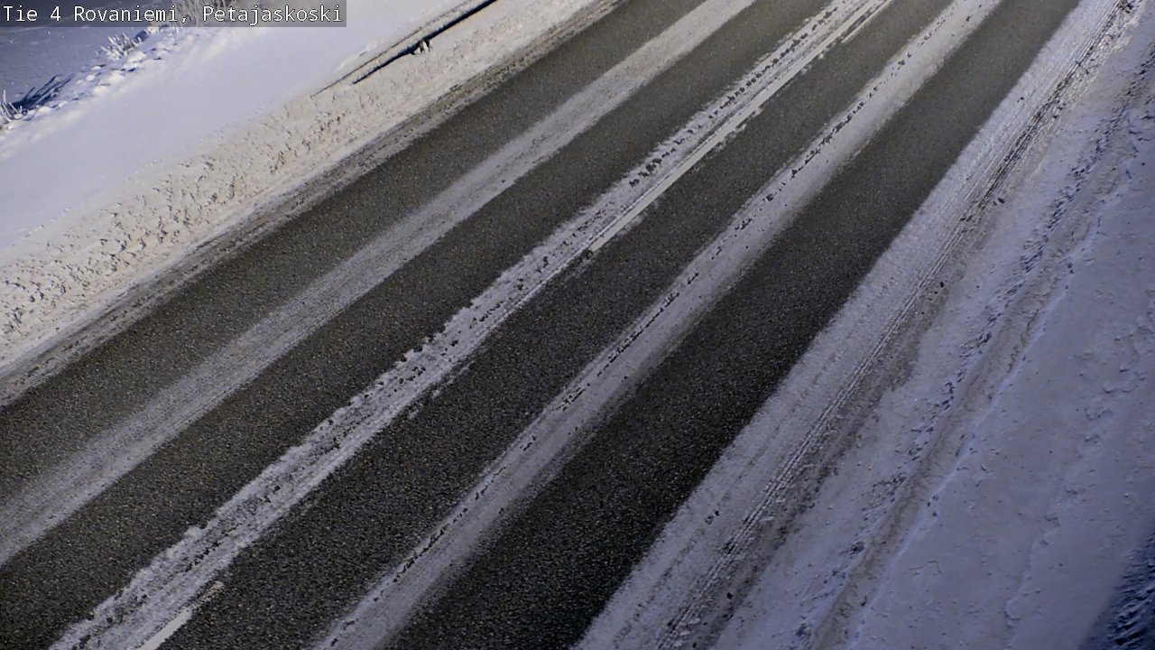 Weather Camera Image Road 4 Rovaniemi, Petäjäskoski, Rovaniemi, Lappi