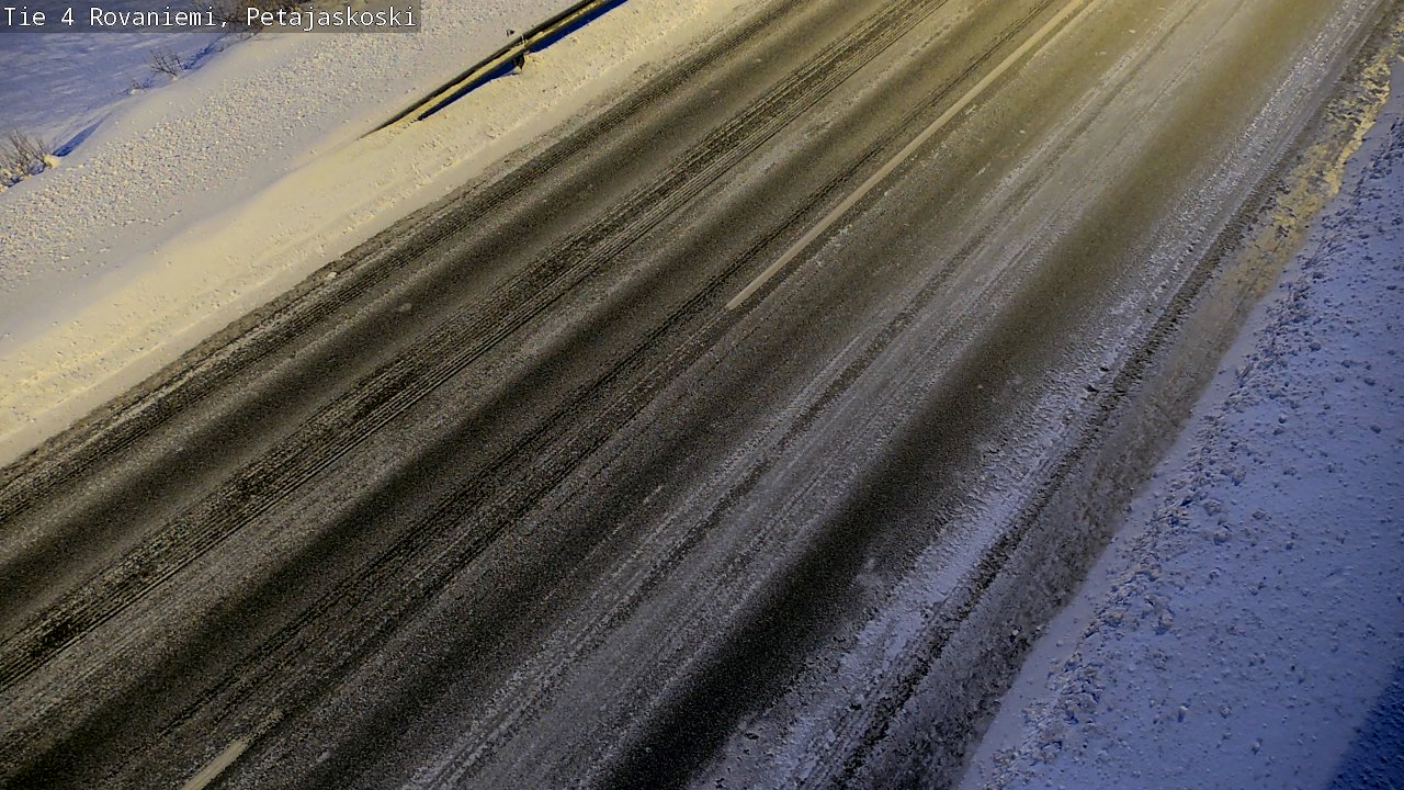 Weather Camera Image Väg 4 Rovaniemi, Petäjäskoski, Rovaniemi, Lappi