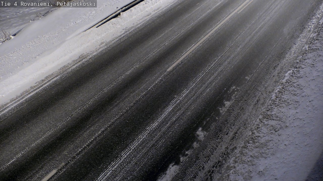 Weather Camera Image Väg 4 Rovaniemi, Petäjäskoski, Rovaniemi, Lappi
