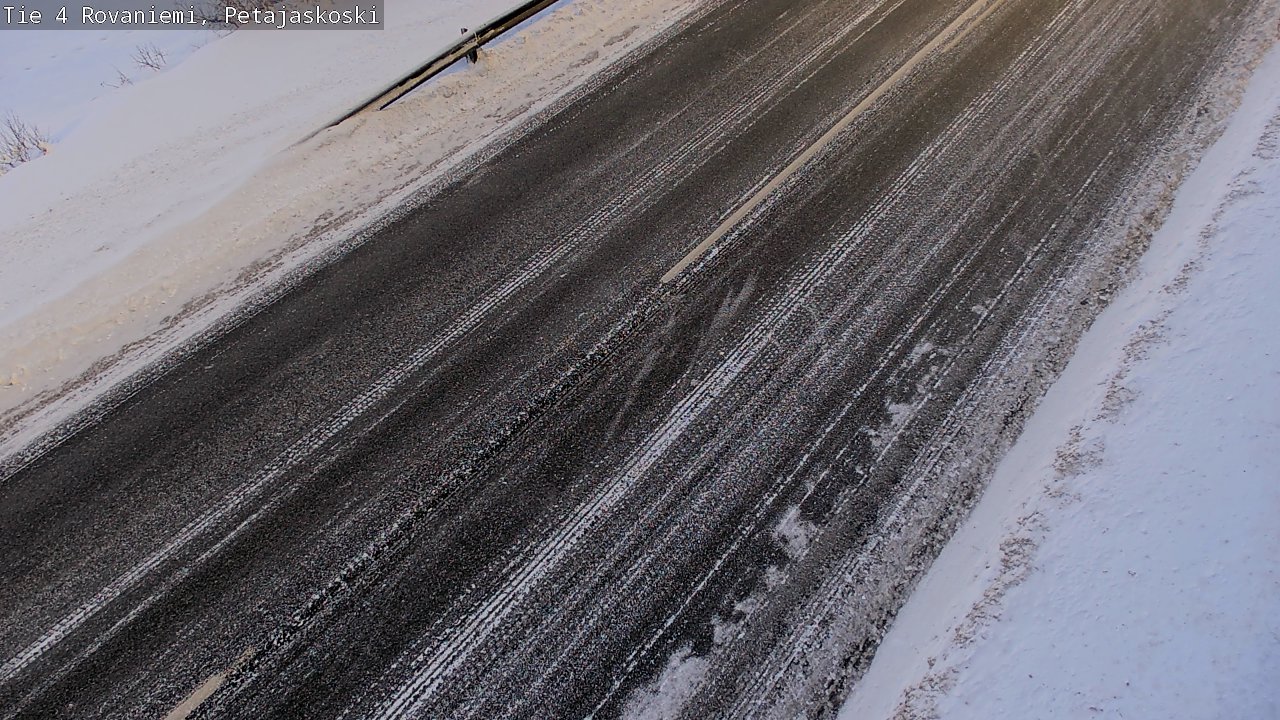Weather Camera Image Väg 4 Rovaniemi, Petäjäskoski, Rovaniemi, Lappi