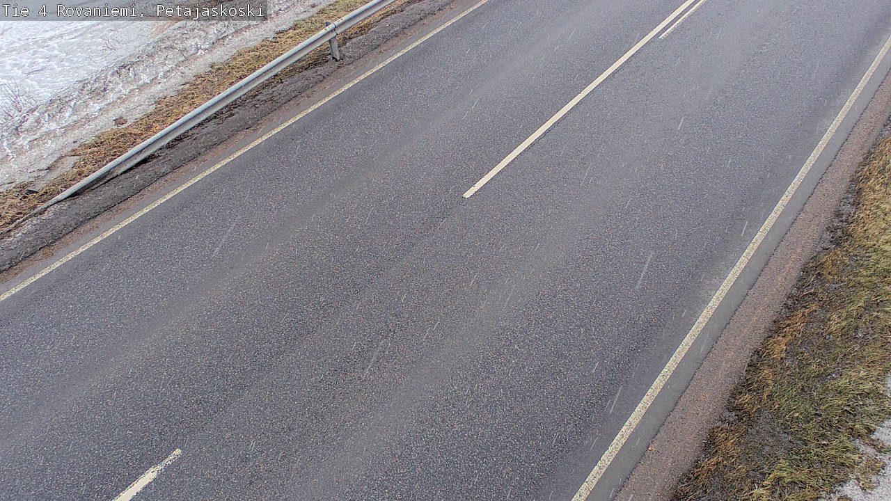 Weather Camera Image Väg 4 Rovaniemi, Petäjäskoski, Rovaniemi, Lappi
