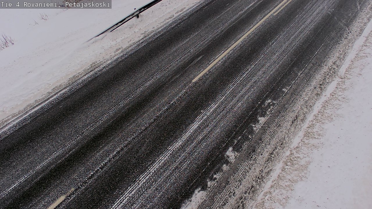 Weather Camera Image Väg 4 Rovaniemi, Petäjäskoski, Rovaniemi, Lappi