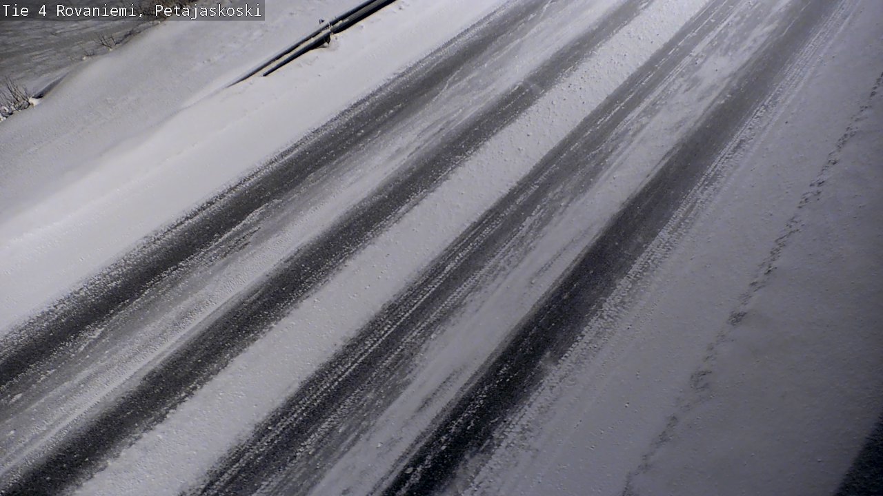 Weather Camera Image Väg 4 Rovaniemi, Petäjäskoski, Rovaniemi, Lappi