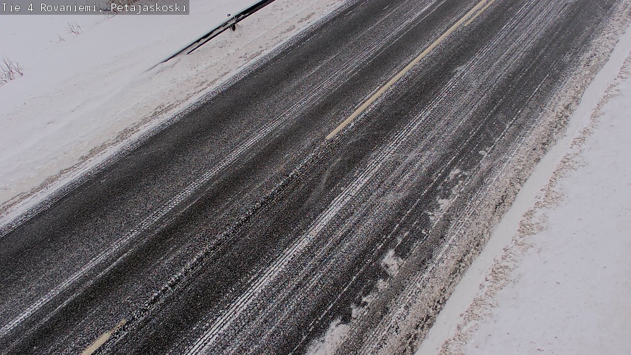 Weather Camera Image Väg 4 Rovaniemi, Petäjäskoski, Rovaniemi, Lappi