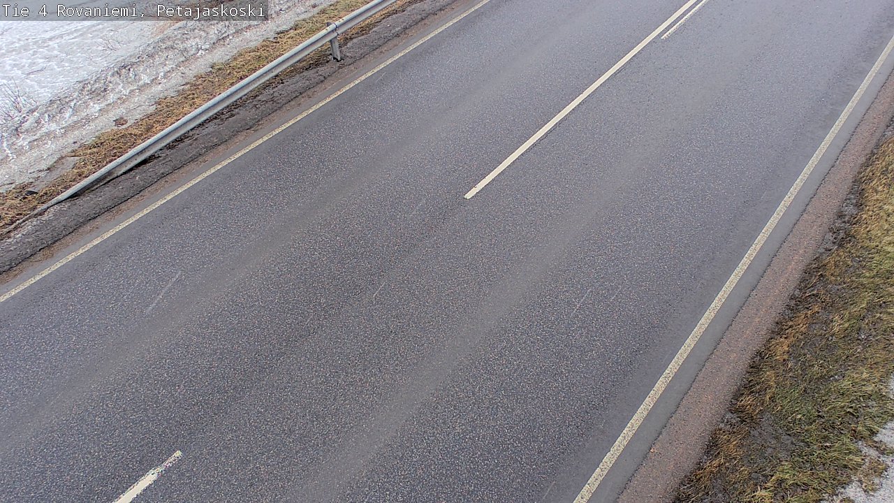 Weather Camera Image Väg 4 Rovaniemi, Petäjäskoski, Rovaniemi, Lappi