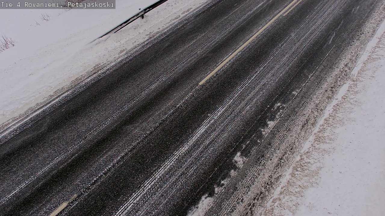 Weather Camera Image Väg 4 Rovaniemi, Petäjäskoski, Rovaniemi, Lappi