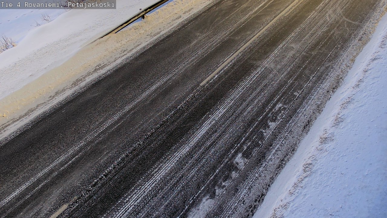 Weather Camera Image Väg 4 Rovaniemi, Petäjäskoski, Rovaniemi, Lappi