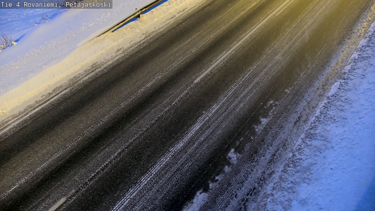 Weather Camera Image Väg 4 Rovaniemi, Petäjäskoski, Rovaniemi, Lappi