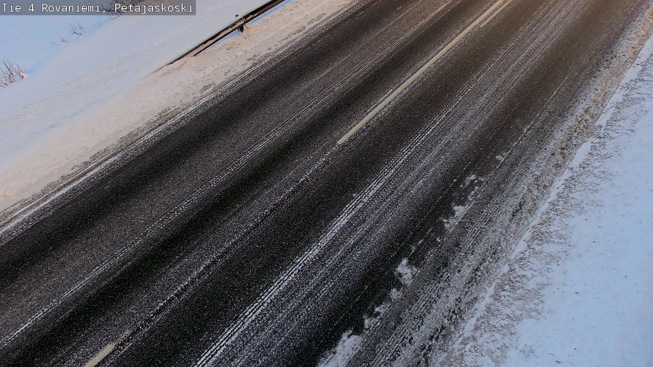 Weather Camera Image Väg 4 Rovaniemi, Petäjäskoski, Rovaniemi, Lappi