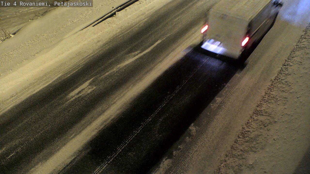 Weather Camera Image Väg 4 Rovaniemi, Petäjäskoski, Rovaniemi, Lappi