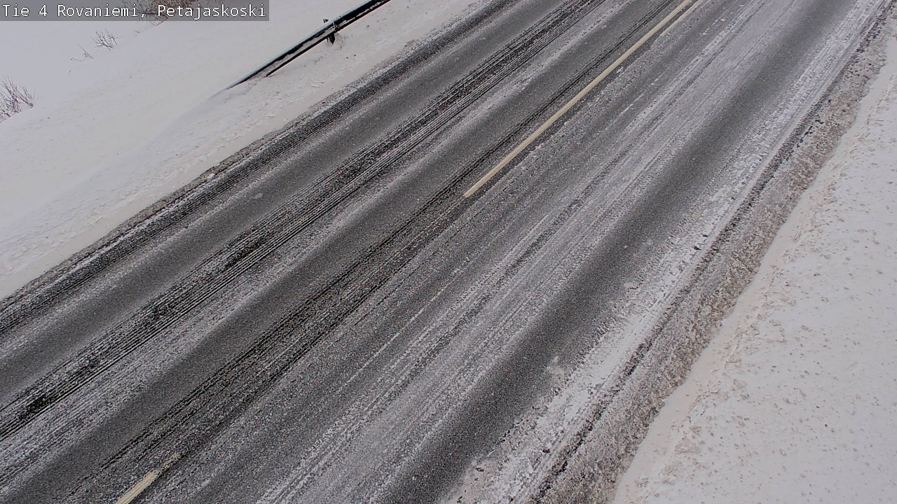 Weather Camera Image Road 4 Rovaniemi, Petäjäskoski, Rovaniemi, Lappi