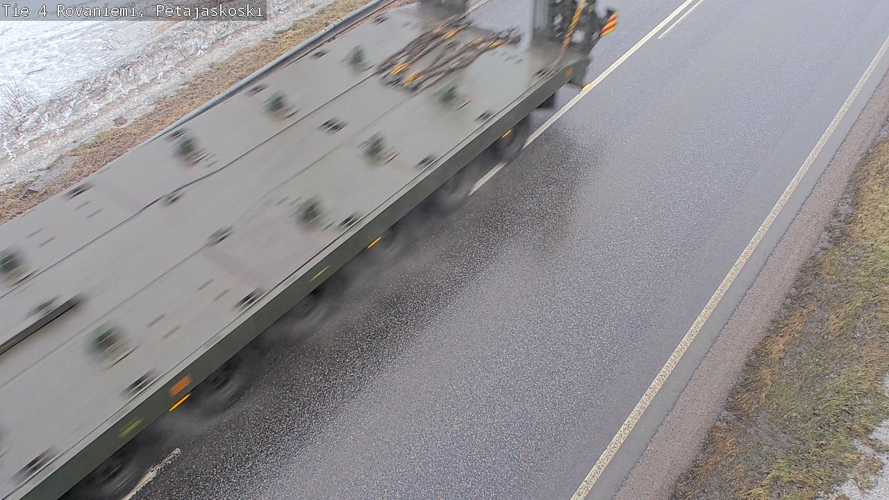 Weather Camera Image Road 4 Rovaniemi, Petäjäskoski, Rovaniemi, Lappi