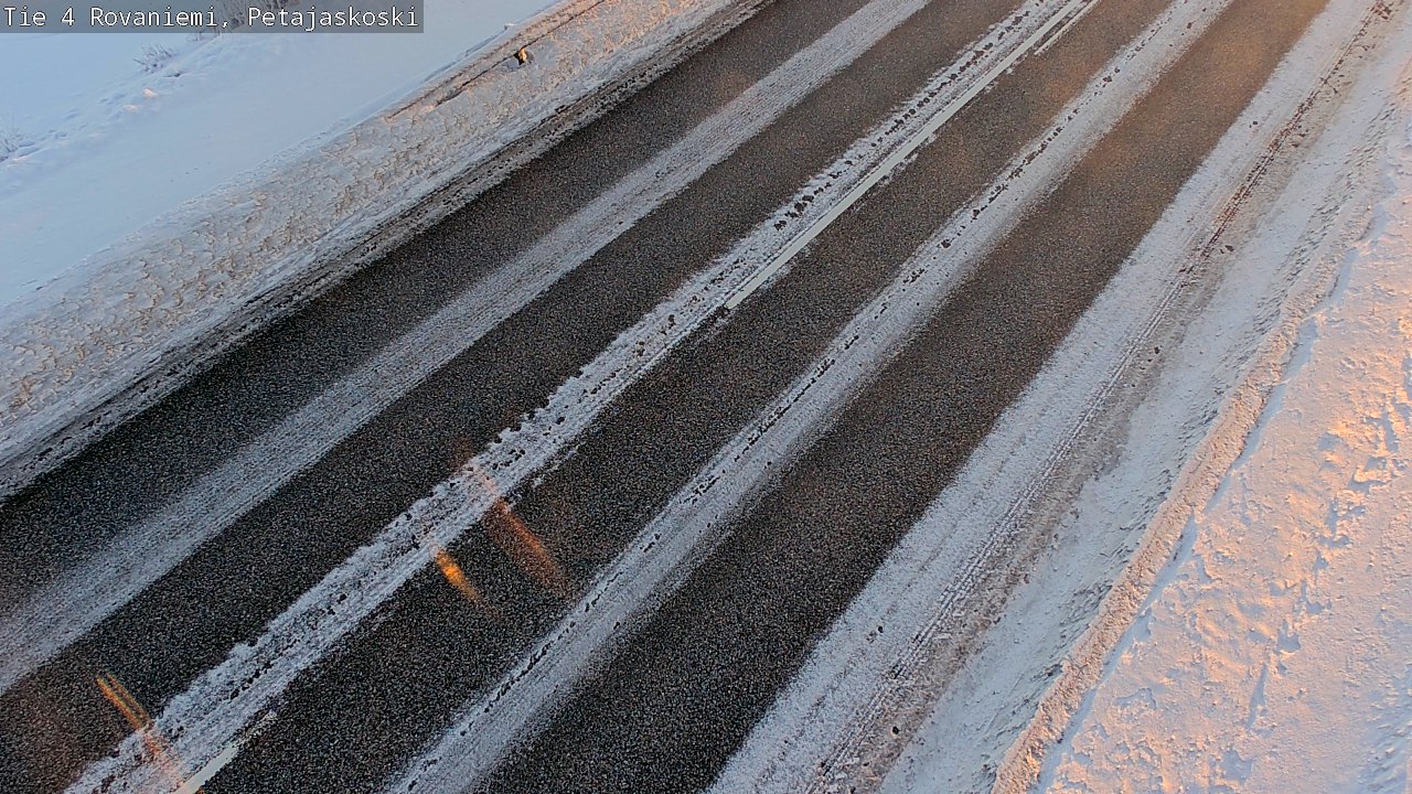Weather Camera Image Road 4 Rovaniemi, Petäjäskoski, Rovaniemi, Lappi