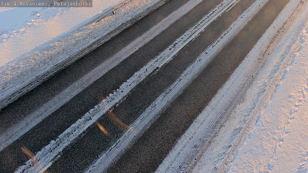 Weather Camera Image Road 4 Rovaniemi, Petäjäskoski, Rovaniemi, Lappi
