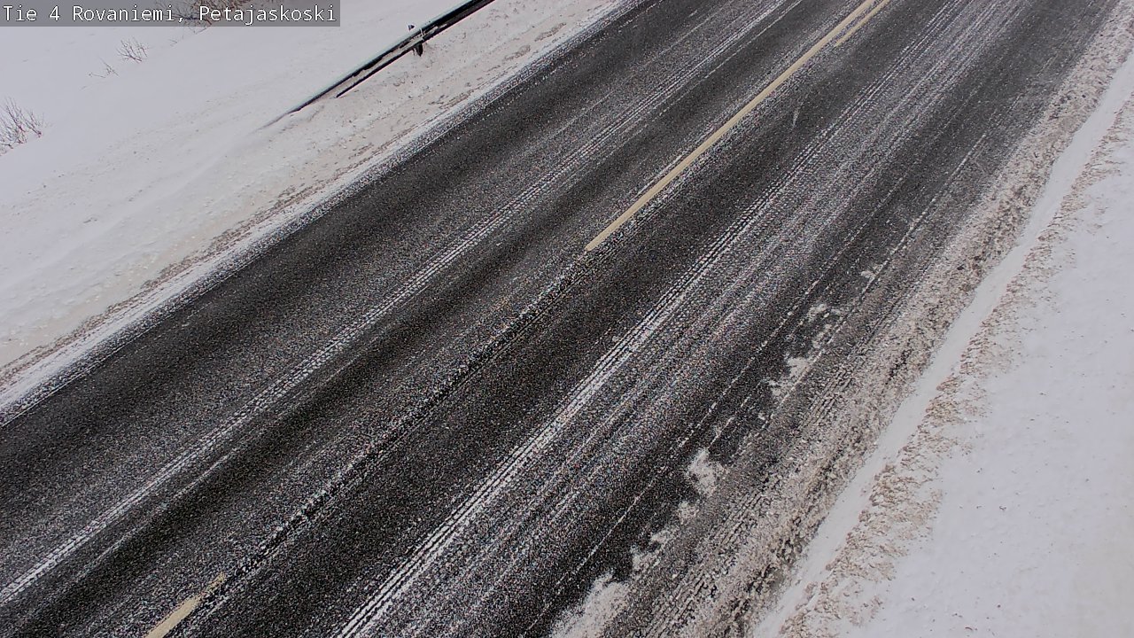 Weather Camera Image Väg 4 Rovaniemi, Petäjäskoski, Rovaniemi, Lappi