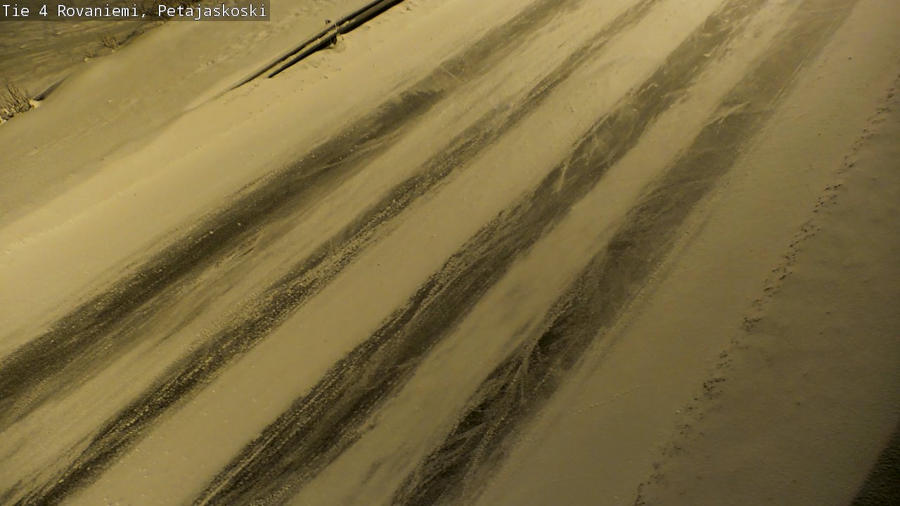 Weather Camera Image Väg 4 Rovaniemi, Petäjäskoski, Rovaniemi, Lappi