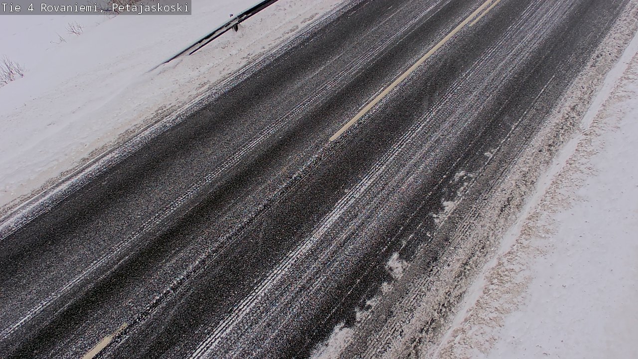 Weather Camera Image Väg 4 Rovaniemi, Petäjäskoski, Rovaniemi, Lappi