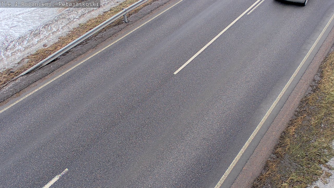 Weather Camera Image Väg 4 Rovaniemi, Petäjäskoski, Rovaniemi, Lappi