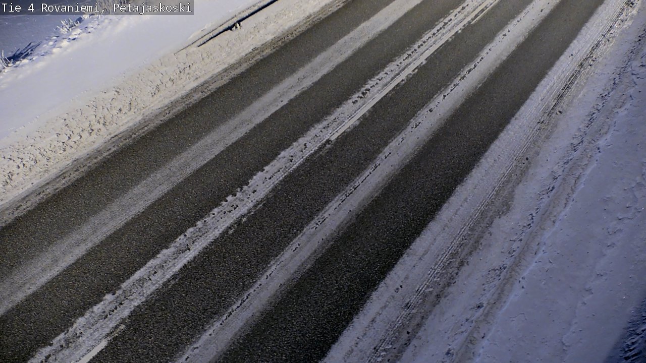 Weather Camera Image Road 4 Rovaniemi, Petäjäskoski, Rovaniemi, Lappi