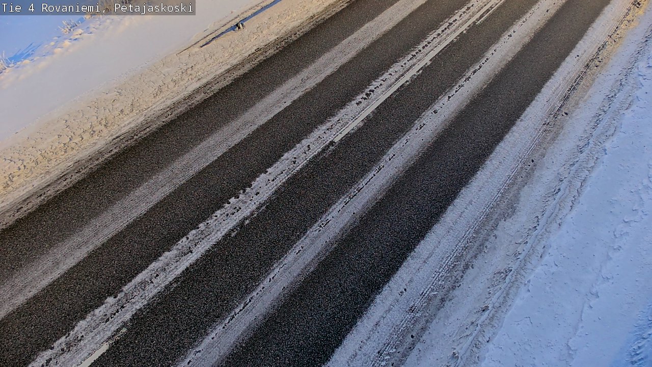 Weather Camera Image Road 4 Rovaniemi, Petäjäskoski, Rovaniemi, Lappi