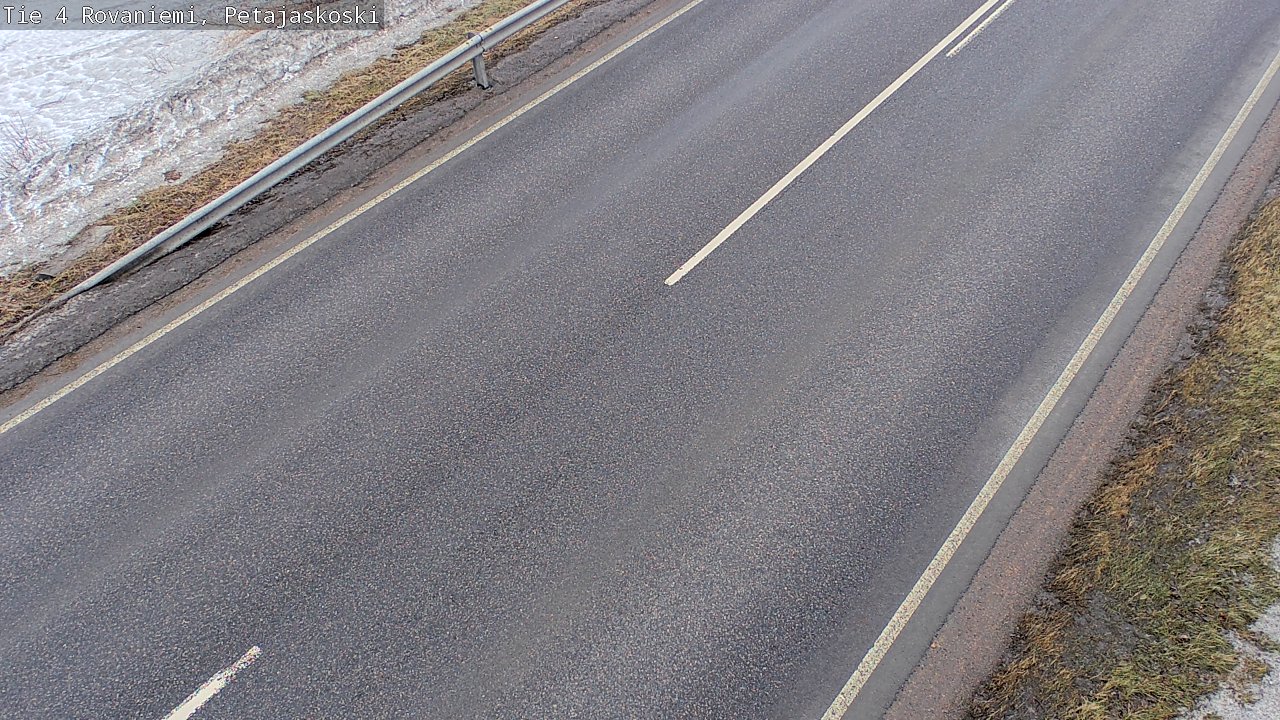 Weather Camera Image Väg 4 Rovaniemi, Petäjäskoski, Rovaniemi, Lappi